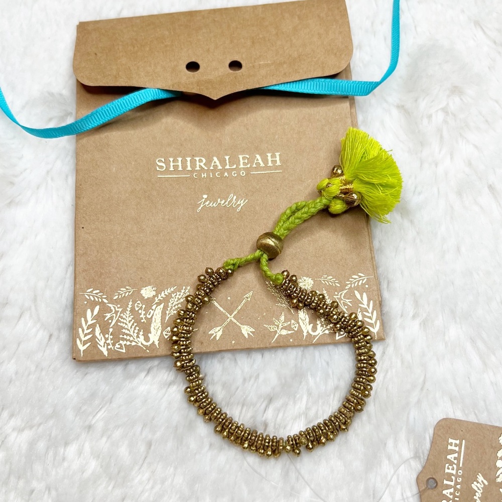Shiraleah Anthropologie Kali Bracelet in Lime